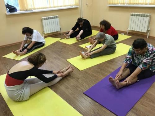 Новое направление занятий в истринском клубе активное долголетие - боди - балет. 06