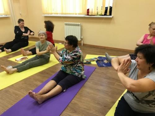 Новое направление занятий в истринском клубе активное долголетие - боди - балет. 08