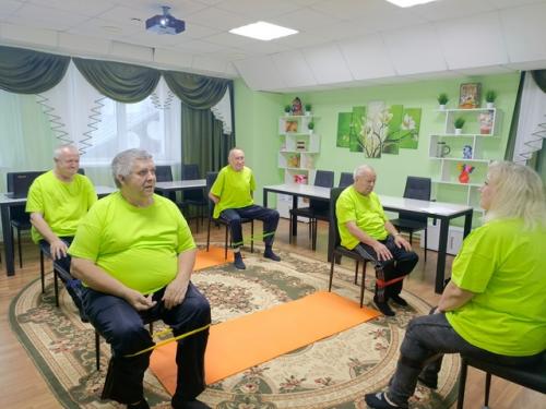 В ардатовском доме - интернате прошло занятие по лечебной физкультуре с использованием Фитнес - Резинки. 02 В ардатовском доме - интернате прошло занятие по лечебной физкультуре с использованием Фитнес - Резинки. 02