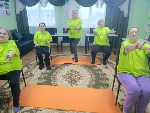 В ардатовском доме - интернате прошло занятие по лечебной физкультуре с использованием Фитнес - Резинки. 01 В ардатовском доме - интернате прошло занятие по лечебной физкультуре с использованием Фитнес - Резинки. 01