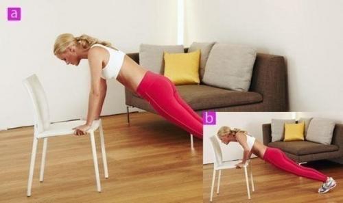 Дома. 1. приседания (садиться на стул полностью) - 20. 01