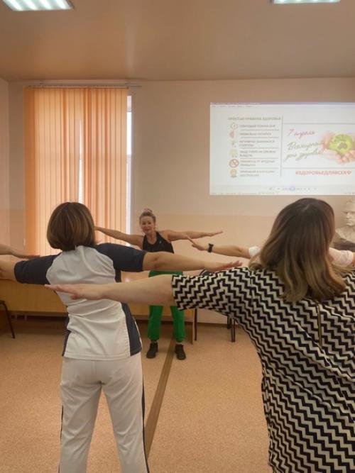 Медицинские работники тогбуз Моршанская ЦРБ приняли участие в акции здоровье для всех. 02