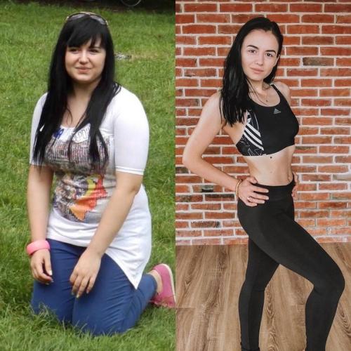 - 25 кг!  Девушка похорошела по имени Виктория так! 01