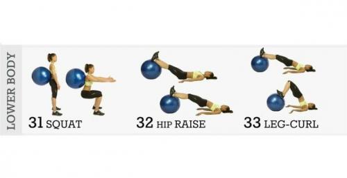 33 лучших упражнения для всего тела: тренировка с фитболом. 03