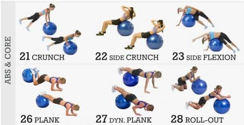 33 лучших упражнения для всего тела: тренировка с фитболом. 02