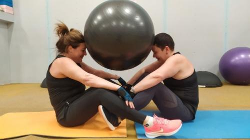 Пятничная тренировка на пресс и по занимались и по смеялись. 08