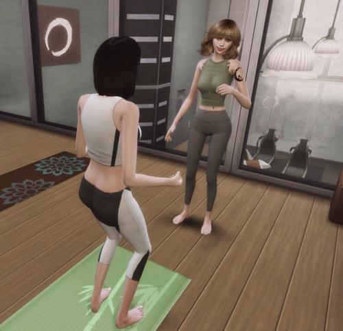 - Я пошла на тренировку, пока - пока. 01