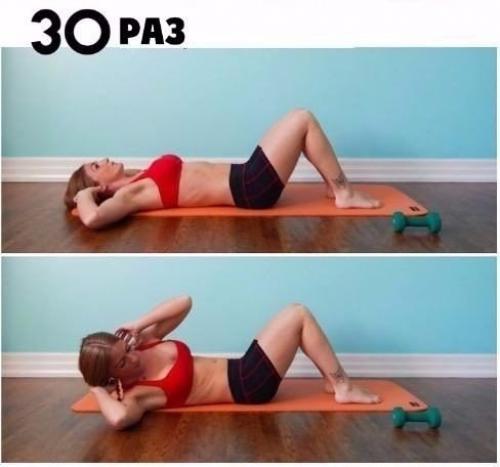 Жиросжигающая тренировка.  Выполняй упражнения без перерыва, 3 круга! 02