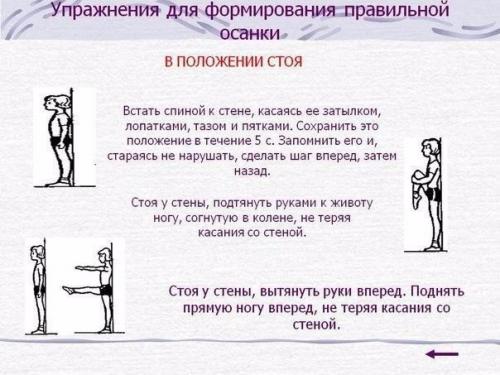 Упражнения от сутулости - красивая осанка у взрослых и детей! 01