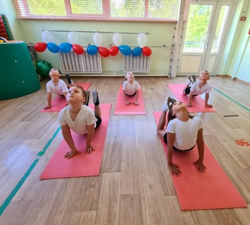 В нашем детском саду продолжается реализация муниципального проекта Первый шаг в Фитнес Класс и каждое занятие по фитнесу проходит с разминки. 02