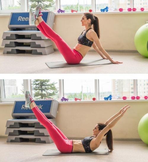 Упражнения на пресс. 02