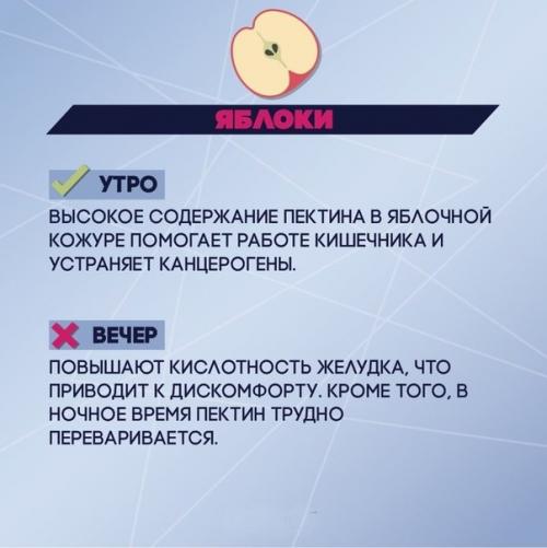 Когда лучше есть определённые продукты? 01