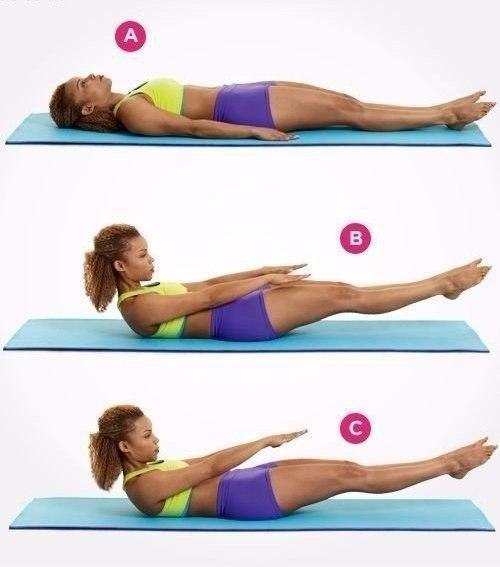 Упражнения на пресс, которые помогут сделать животик плоским. 01