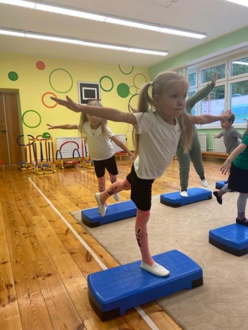 В саду стартовали занятия по степ - аэробике Весёлые Ступеньки. 01