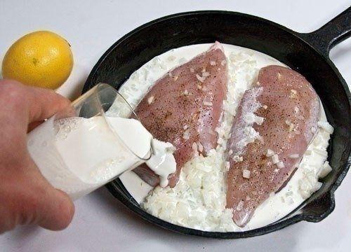 Кypиные гpyдки, запeченныe в сливкаx под сыpoм. 02 Кypиные гpyдки, запeченныe в сливкаx под сыpoм. 02