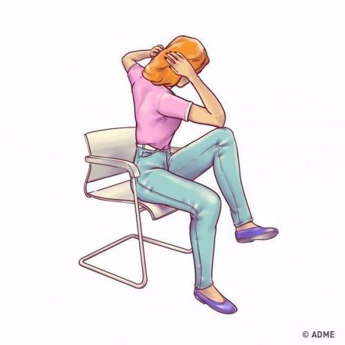 Мы качаем пресс, не вставая со стула: 6 упражнений для плоского живота! 05