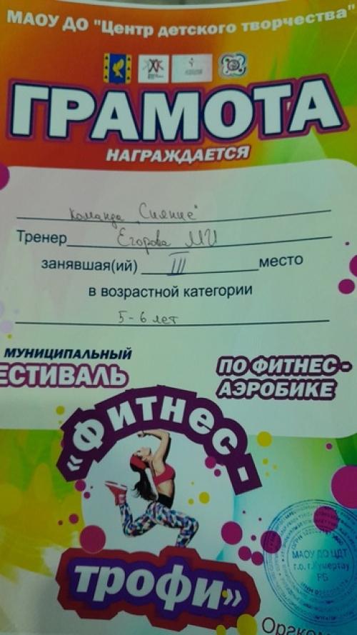 15 ноября наши ребята приняли участние в фестивале по фитнес аэробике Фитнес - Трофи, который состоялся центре детского творчества. 02