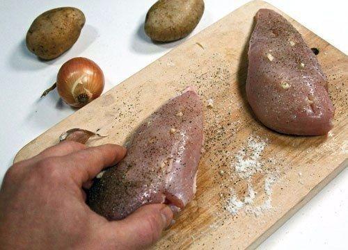 Куриные грудки, запеченные в сливках под сыром. 01 Куриные грудки, запеченные в сливках под сыром. 01