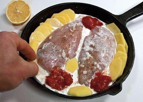 Куриные грудки, запеченные в сливках под сыром. 03 Куриные грудки, запеченные в сливках под сыром. 03