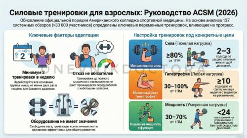 Силовой тренинг 2026, новости.

