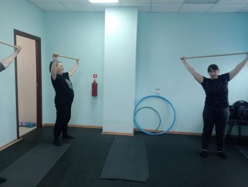 21 марта в межовском СДК прошло занятие по фитнесу клубного формирования Будь в Форме. 01