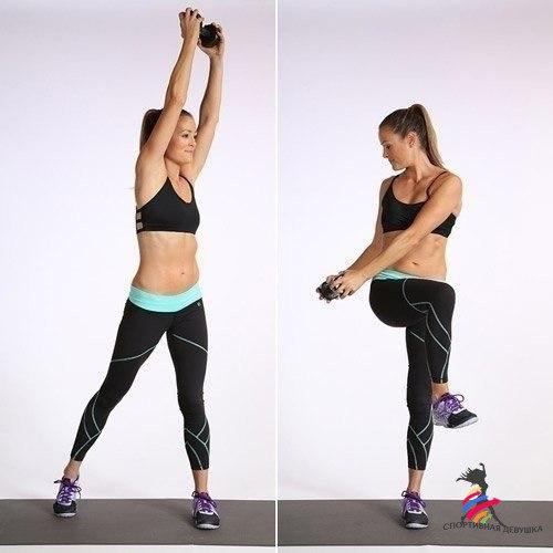 Комплекс упражнений на сжигание в области живота. 02