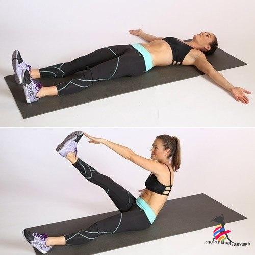 Комплекс упражнений на сжигание в области живота. 01