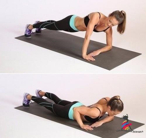 Комплекс упражнений на сжигание в области живота. 04