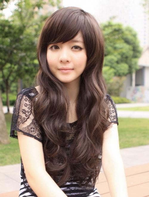 Челка, как у кореянок. Популярные женские прически в корейском стиле