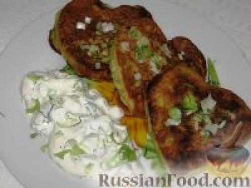 Оладьи из кабачков с чесноком. Кабачки с чесноком, Оладьи