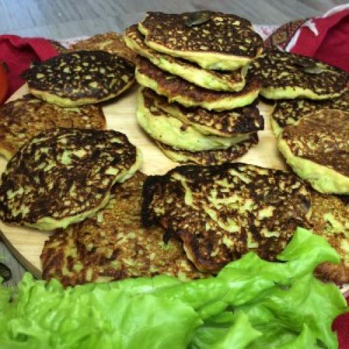 Оладьи из кабачков Фитнес рецепт. Лёгкие кабачковые оладьи