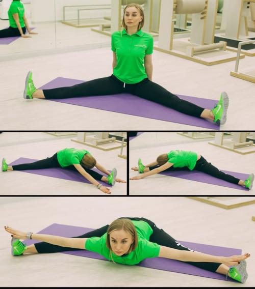 Упражнения, как сесть на шпагат.