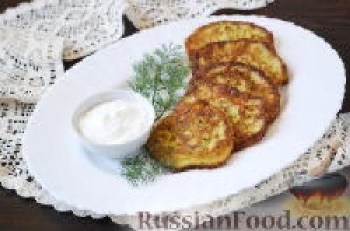 Оладьи из кабачков с чесноком. Кабачки с чесноком, Оладьи