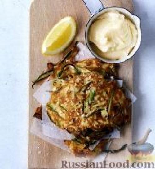 Оладьи из кабачков с чесноком. Кабачки с чесноком, Оладьи