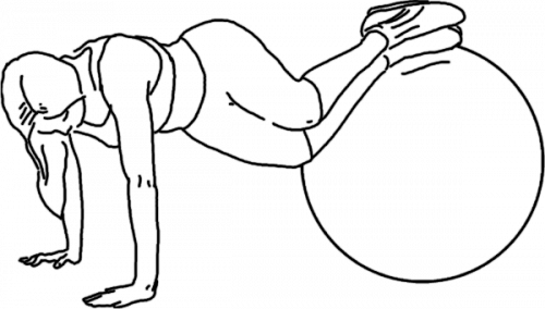 Пилатес на мяче. Коплекс упражнений № 5 (пилатеc на мяче)