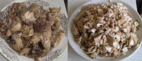 Куриный рулет в бутылке