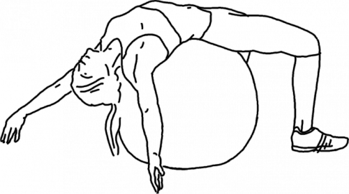 Пилатес на мяче. Коплекс упражнений № 5 (пилатеc на мяче)