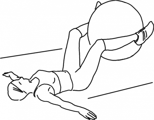 Пилатес на мяче. Коплекс упражнений № 5 (пилатеc на мяче)