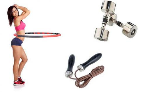 Упражнение для похудения живота и боков. Инвентарь