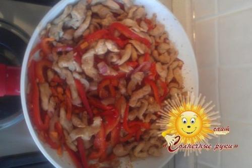 Курица по-тайски, рецепт с овощами