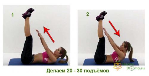 Упражнения для быстрого похудения живота. Фотографии упражнений