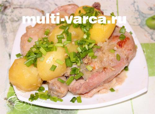 Курица в кефире с картошкой в мультиварке. Запеченная курица в кефире в мультиварке