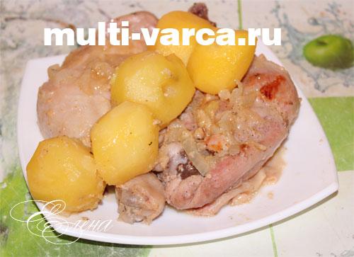 Курица в кефире с картошкой в мультиварке. Запеченная курица в кефире в мультиварке