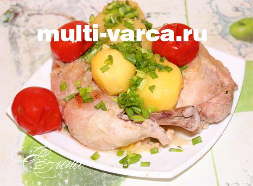 Курица в кефире с картошкой в мультиварке. Запеченная курица в кефире в мультиварке