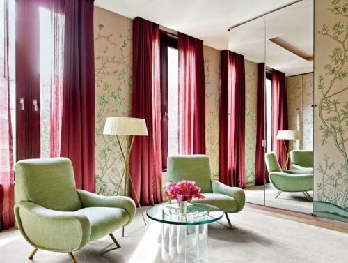 Сочетание серого и бордового цвета в интерьере. Бордовый цвет в интерьере и его сочетание с другими цветами