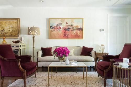 Сочетание серого и бордового цвета в интерьере. Бордовый цвет в интерьере и его сочетание с другими цветами