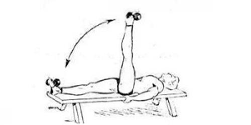 Упражнения для пресса с гантелями