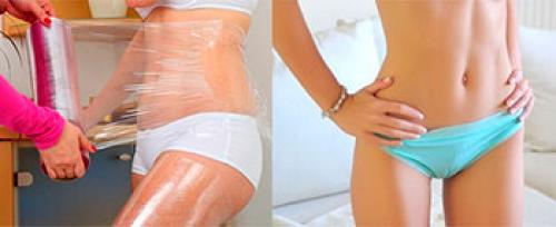 Как убрать живот с помощью пищевой пленки в домашних условиях. Чем намазать живот под пленку для похудения