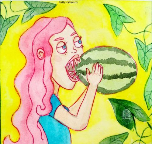 С чем есть арбуз. Как правильно есть арбуз