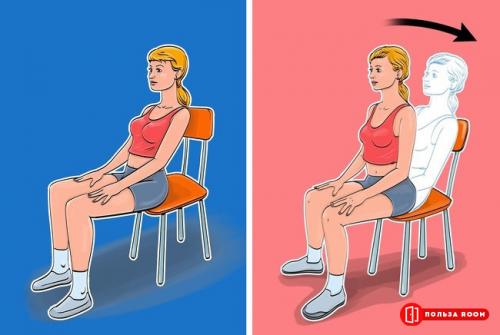 Упражнения для живота с картинками. 7 Упражнения для плоского живота, которые можно делать, сидя на стуле.